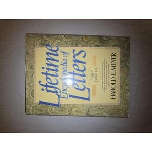 Lifetime Encyclopedia of Letters by Harold E. Meyer (1999, Hardcover)
